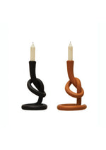 Resin twisted candlestick