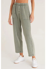 Pantalon douillet à taille élastique - Forest