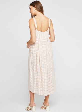 Makenzie Gingham Print Dress - Tuscan Gingham