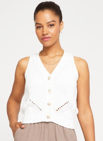 Pull sans manche Shelby - White