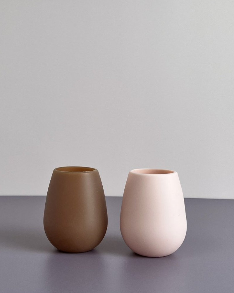 Fegg Unbreakable Silicone Glasses - Latte + Donkey