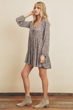Mini robe à imprimé floral - Lavender/Multi