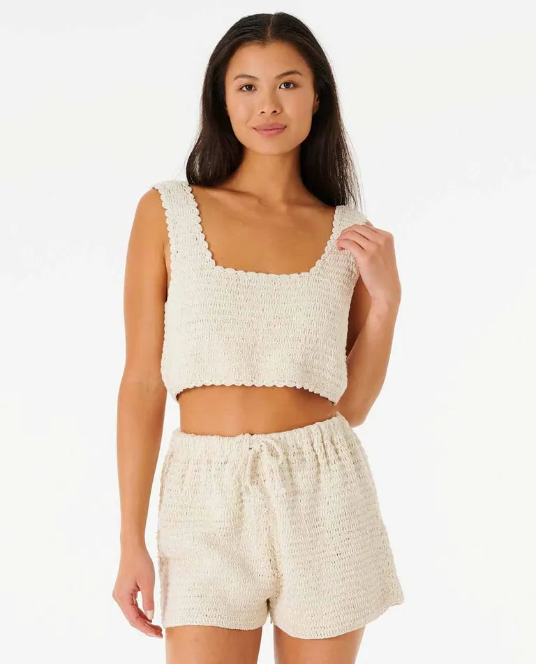 Oceans Together Crochet Top - Off White