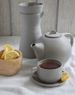 Stoneware Cup and Saucer Set - Sterling