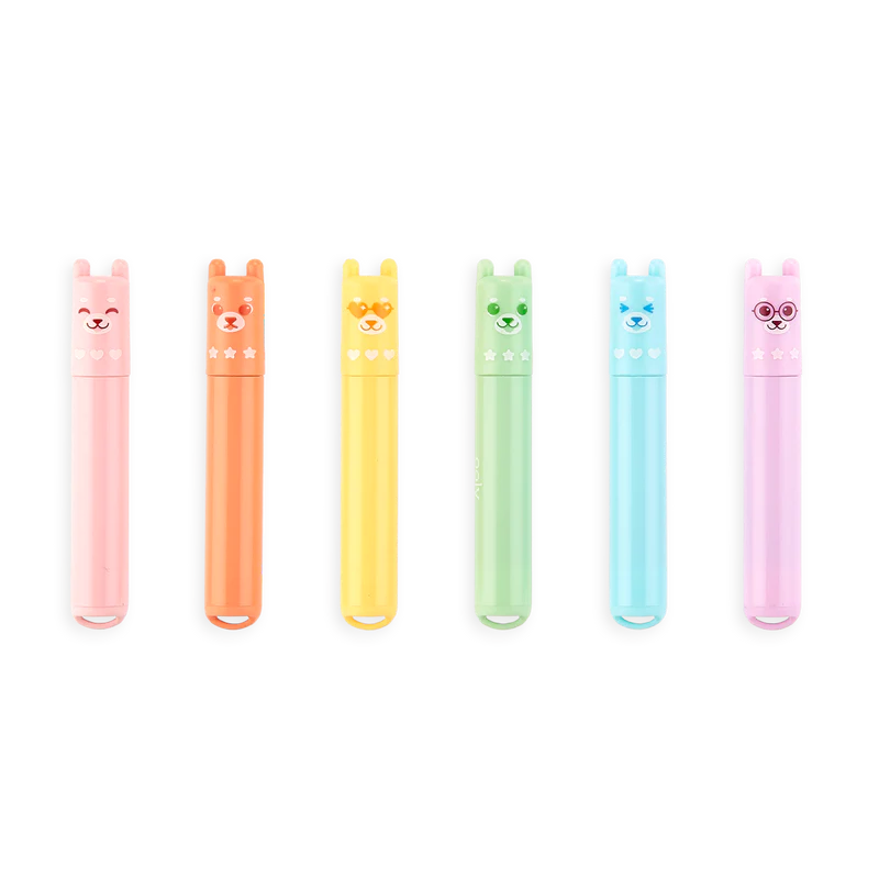 Mini Scented Neon Highlighters - Beary Sweet (6)