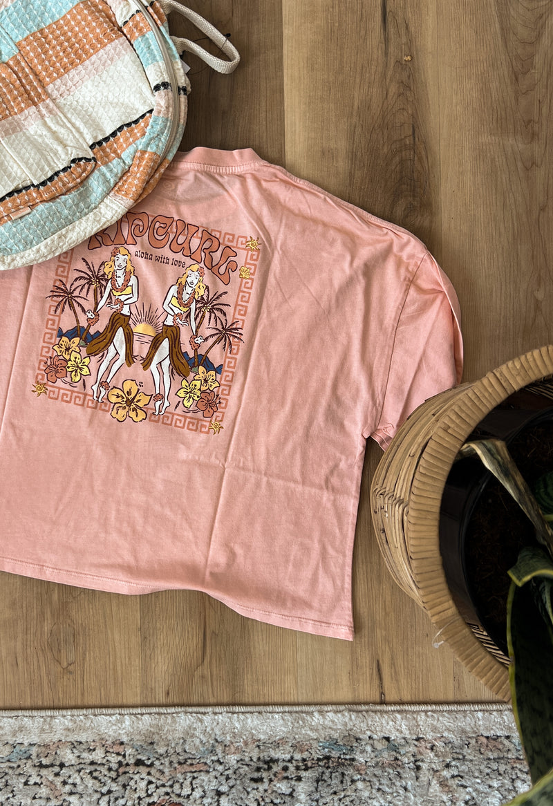 T-Shirt Heritage Aloha with Love - Light Peach