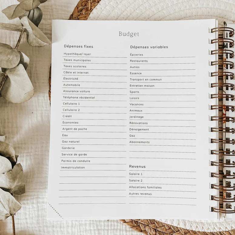Undated Planner - Dark Floral