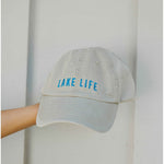 Lake Life Embroidered Cap - Stone