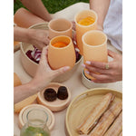 Stegg Unbreakable Silicone Highball Glasses - Wheat + Oats