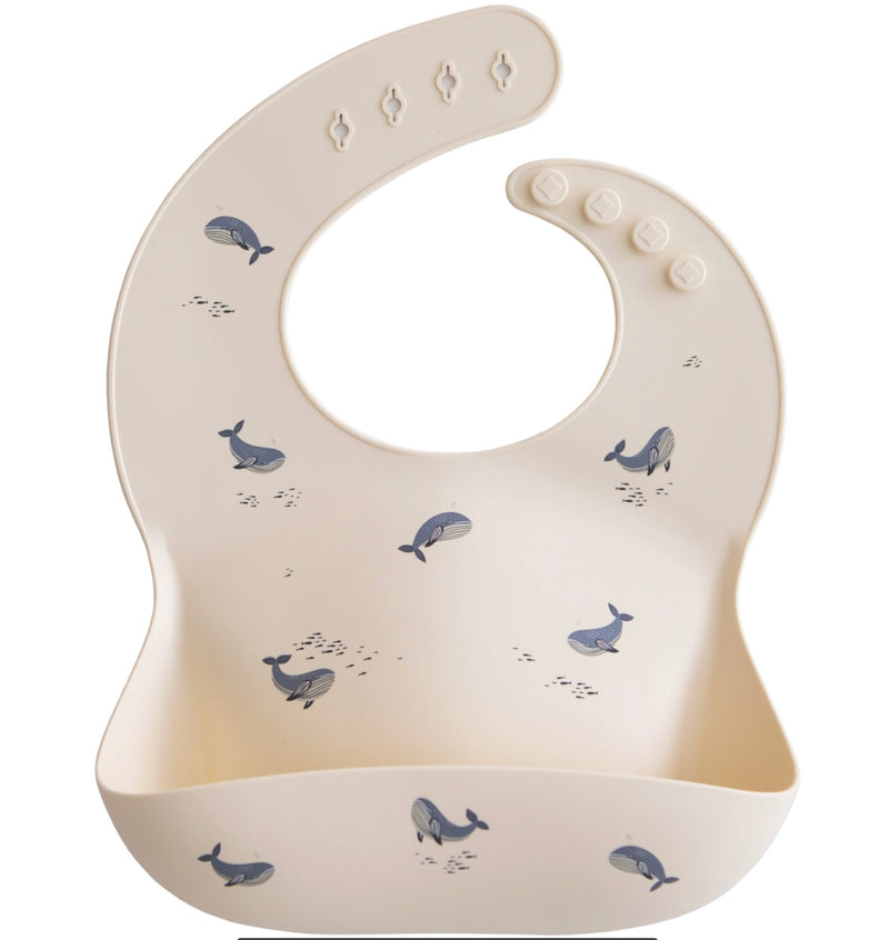 Bavette en silicone - Baleines