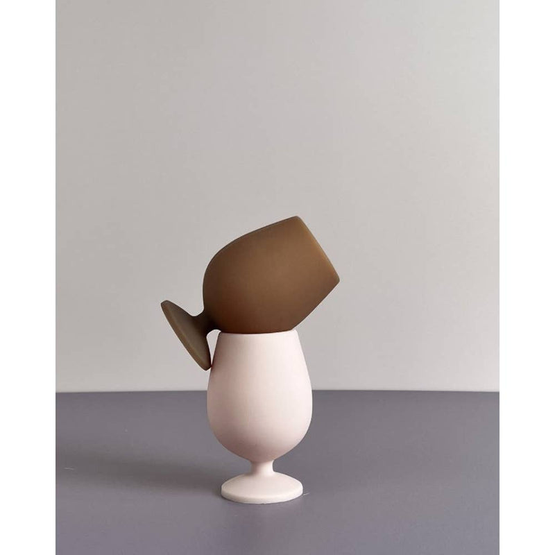 Stemm Unbreakable Silicone Wine Glasses - Latte + Donkey