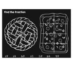 Placemat Chalk board - Fraction