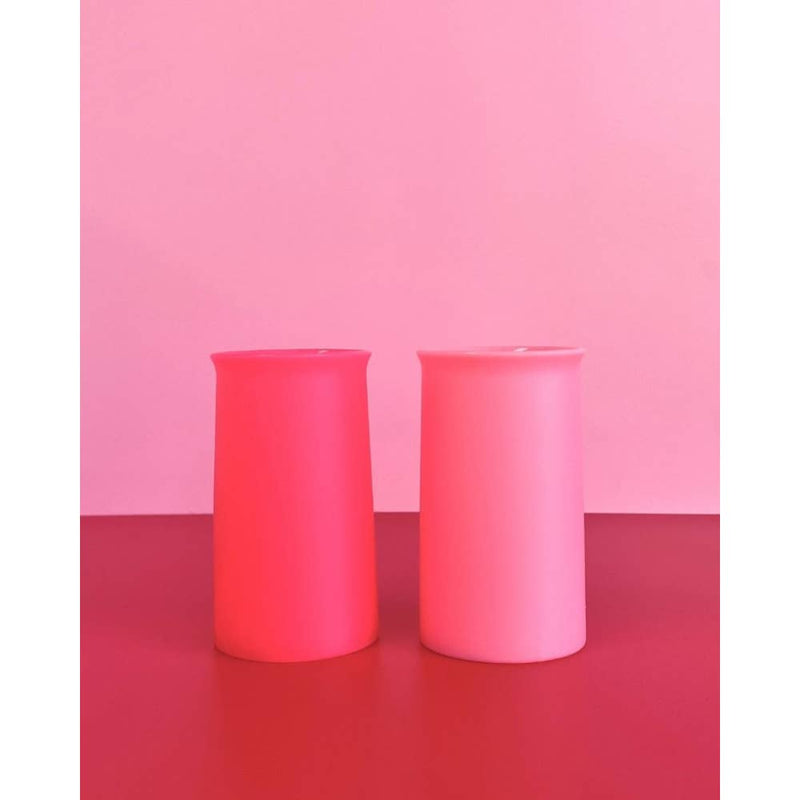 Stegg Unbreakable Silicone Highball Glasses - Cherry + Blush