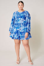 Printed skirt - Rain Dance Azul Paradise +
