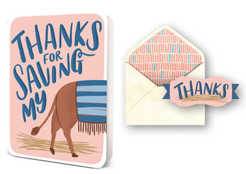 Greeting card - Thanks for saving my ...