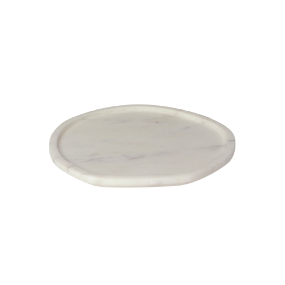 Petite assiette marbre blanc