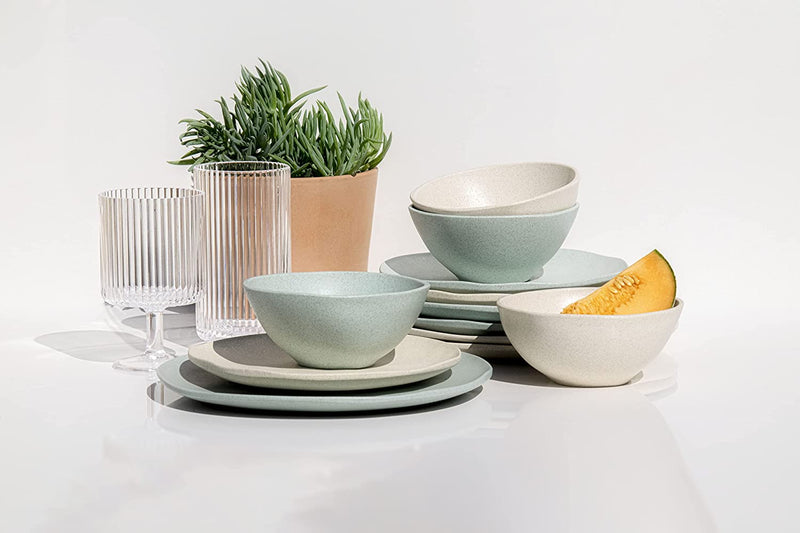 Natural Fiber Serving Bowls - Cream 5.9'' (set of 2)