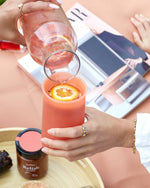 Stegg Unbreakable Silicone Highball Glasses - Terra + Peach