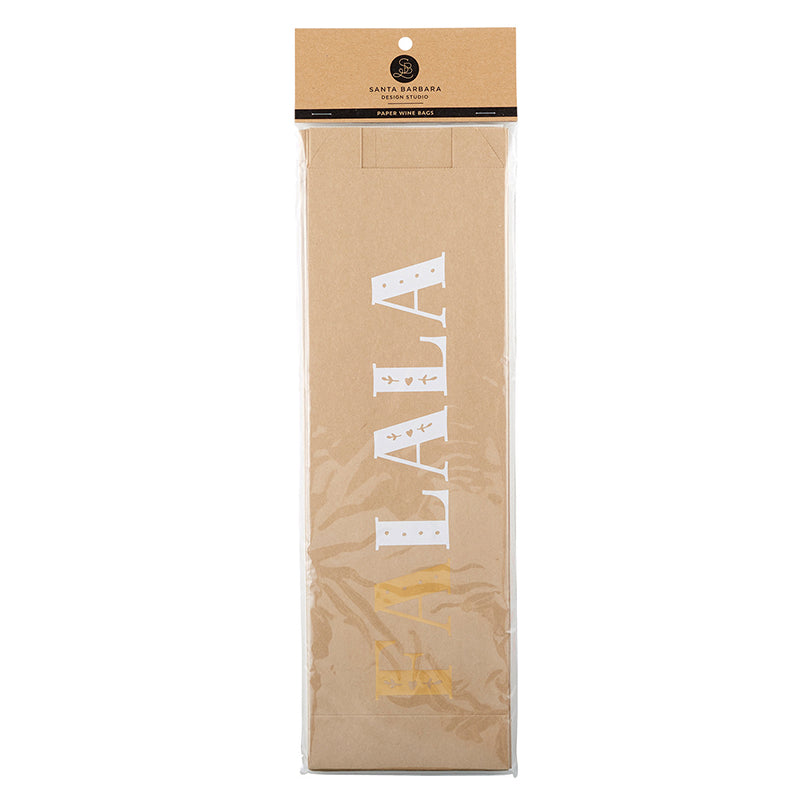 Sacs à vin en papier (6x) - Noël