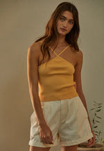 Camisole en maille Stop and Stare - Mellow Yellow