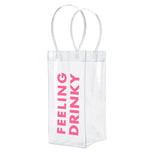 Transparent wine bag - Feeling Drinky