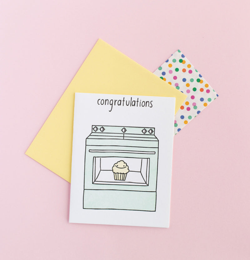 Greeting card - Bun in the oven