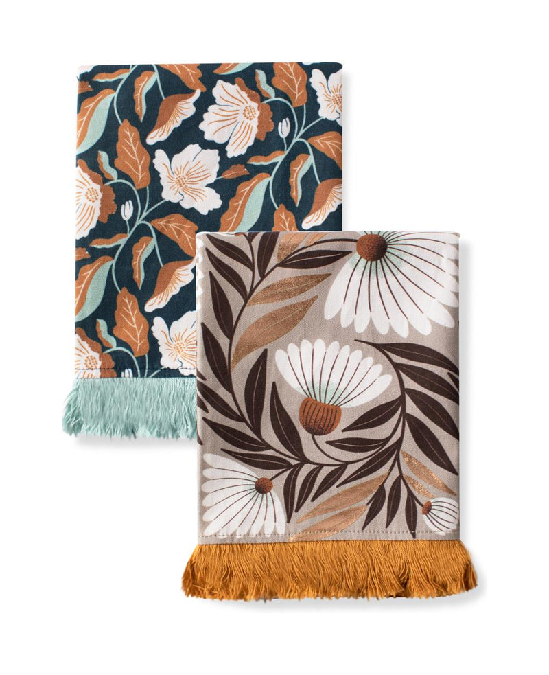 Tea towel set - Floral Cascade