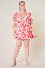 Romper Fleurie- Kennedy Coral Floral +