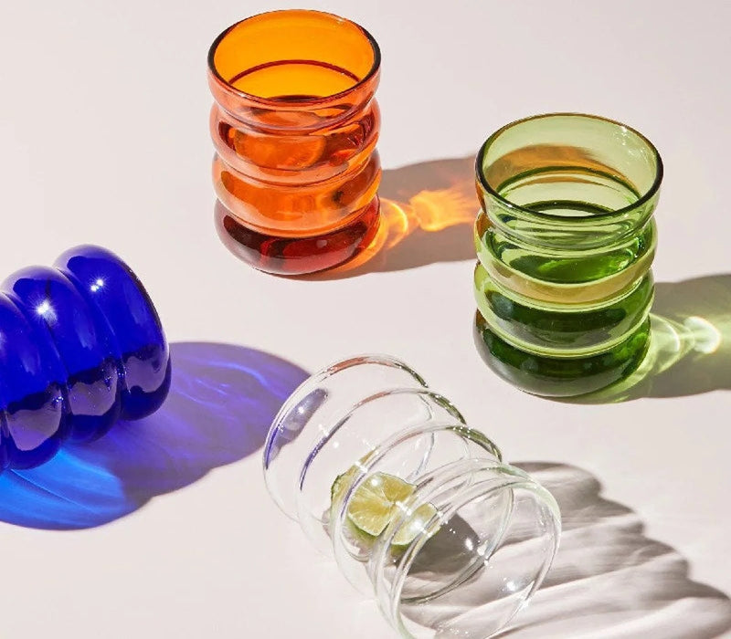 Colored corrugated glass - 3 colors