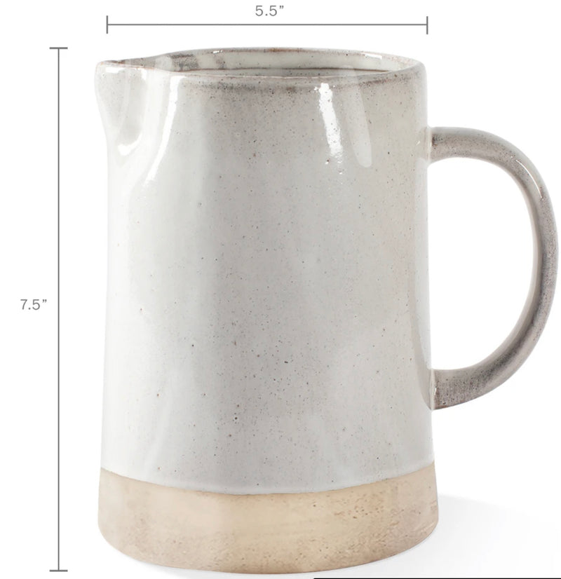 Pichet/Vase en grès d’Argile - Crème
