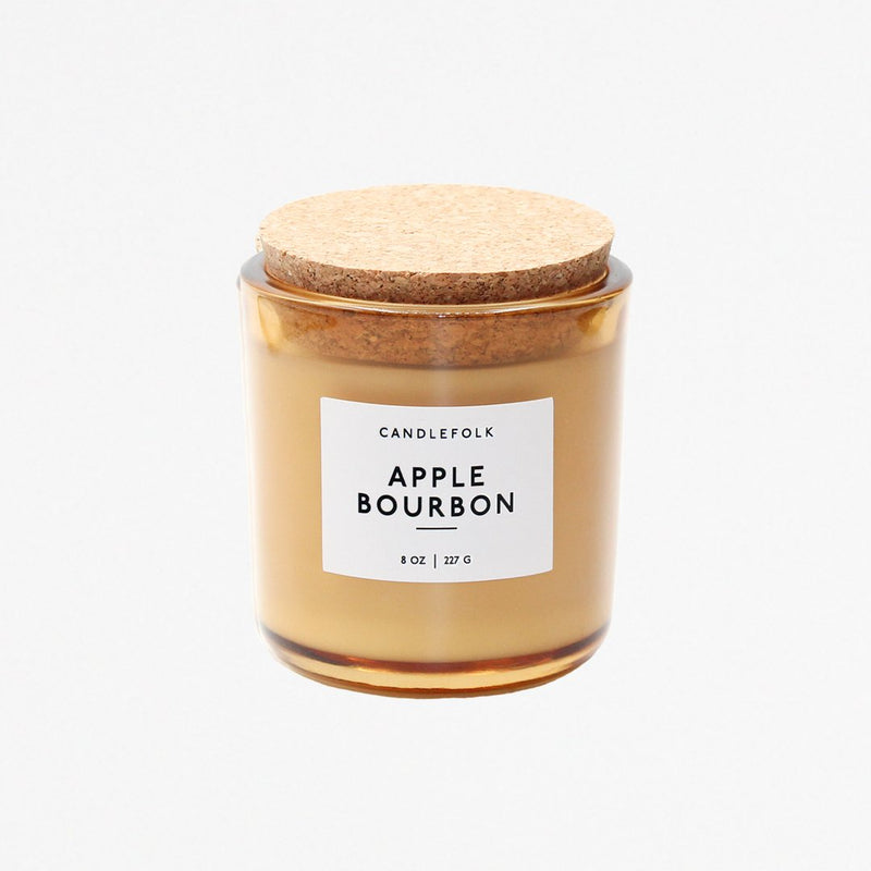 Natural soy wax candle - APPLE BOURBON