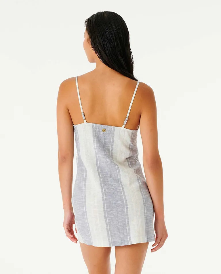 Robe boutonnée à rayure Classic Surf - Blue