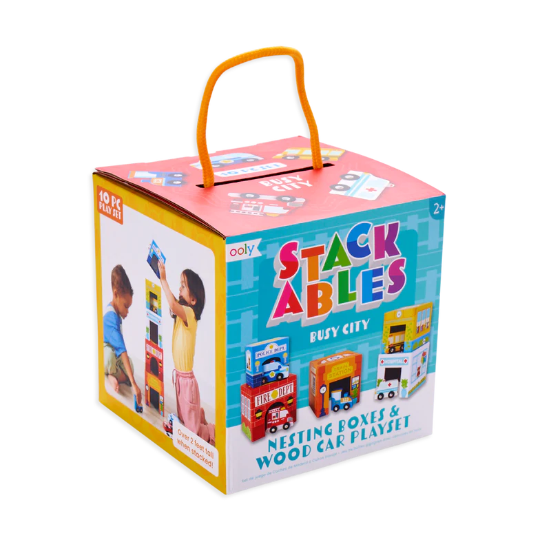 Boîtes empilables en carton- Busy City