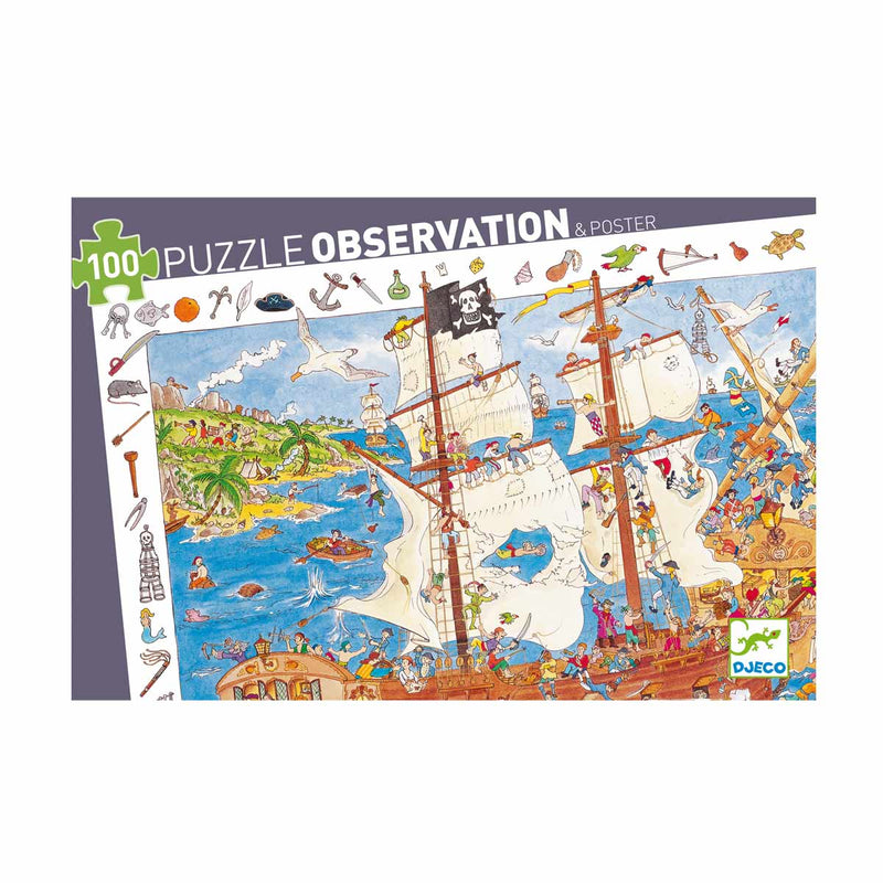 Observation Puzzle 100 pieces - Pirates