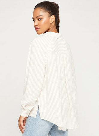 Chemise rayée Naomi - Tan Stripe