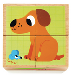 4 cubes en bois- Woof & co