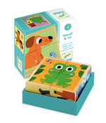 4 cubes en bois- Woof & co