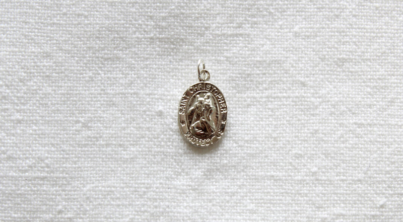 Pendentif en argent sterling - Saint-Christopher