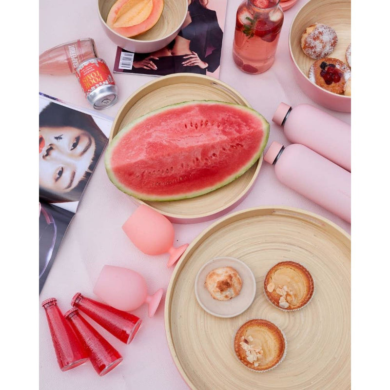 Stemm Unbreakable Silicone Wine Glasses - Peach +Petal