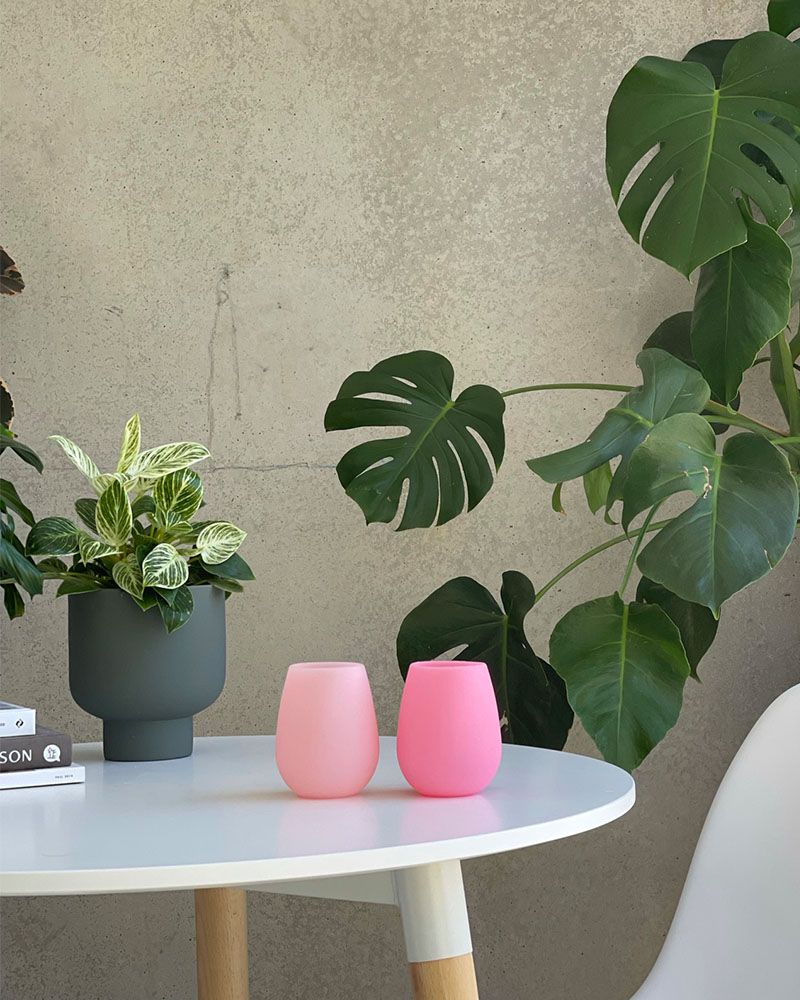 Fegg Unbreakable Silicone Cups - Flamingo + Lotus