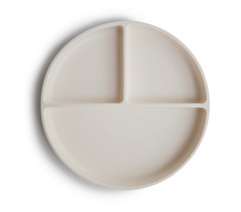 Assiette en silicone à suction - Ivory