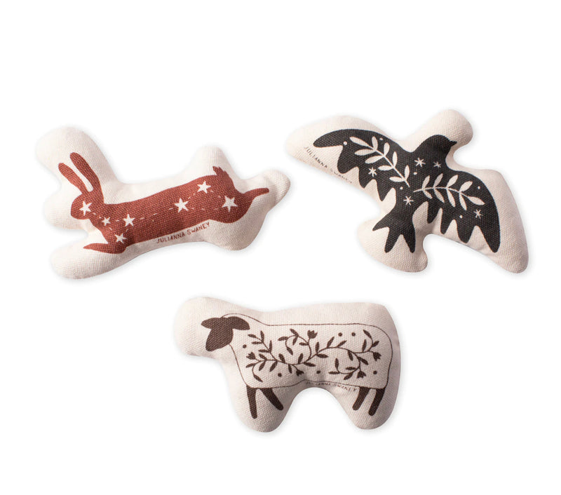 Animal toys - set of 3