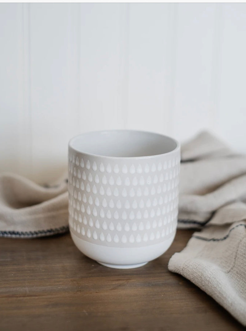 Tasse en grès- Cloudburst White