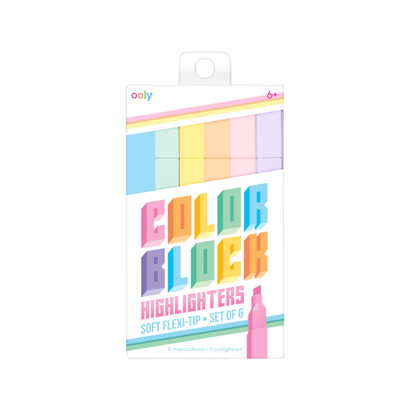 Pastel Block Highlighters - Pastels