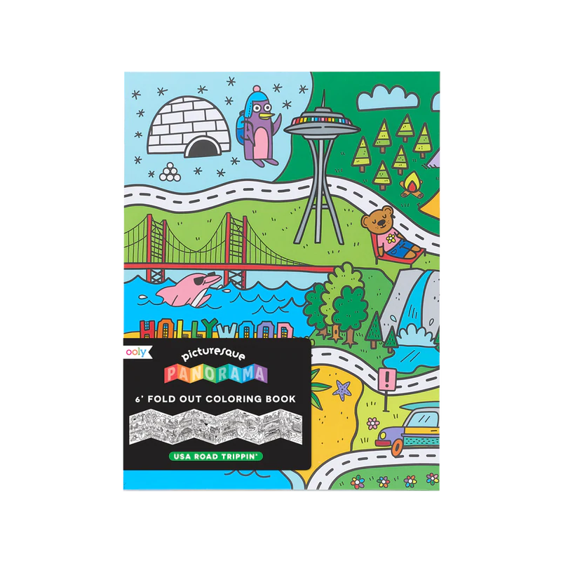 Huge coloring sheet (72 inches) - USA road trippin