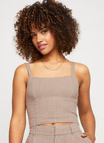 Zoey Linen Cami - Sparrow