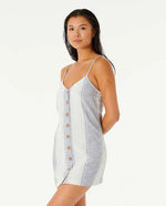 Robe boutonnée à rayure Classic Surf - Blue