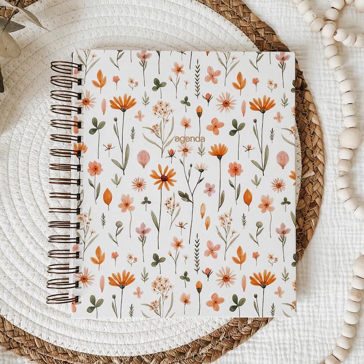 Hardcover Diary - Pale Floral