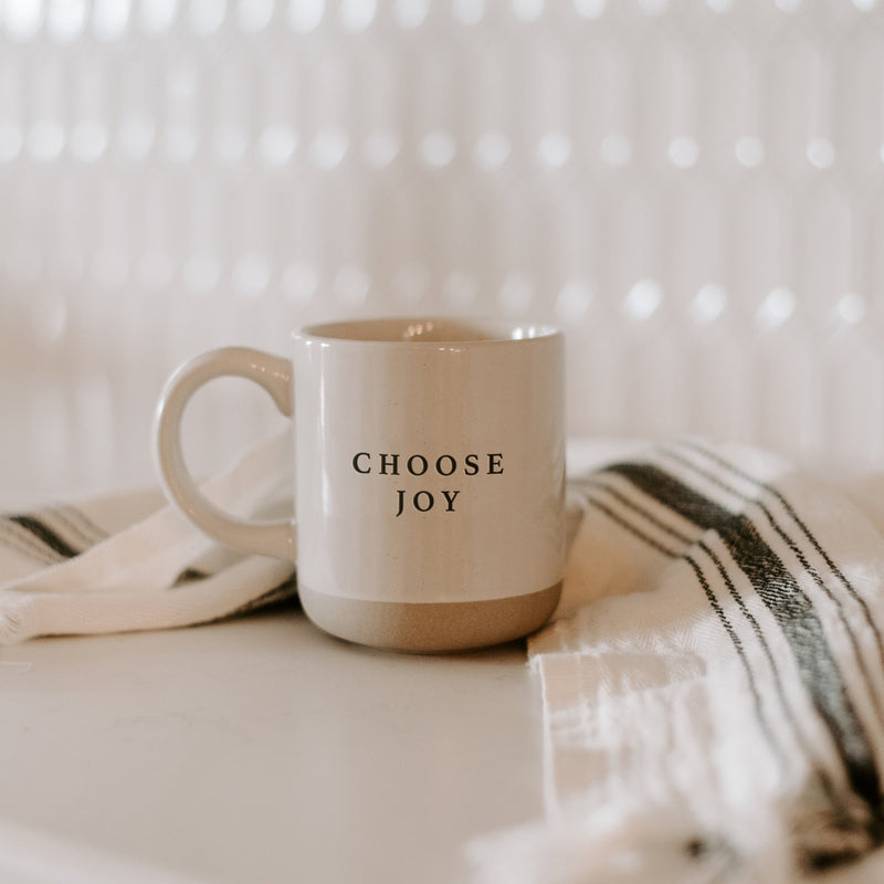 Stoneware mug - Choose Joy