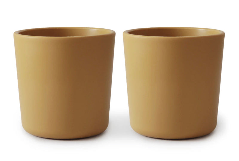 Polypropylene plastic cup - Mustard